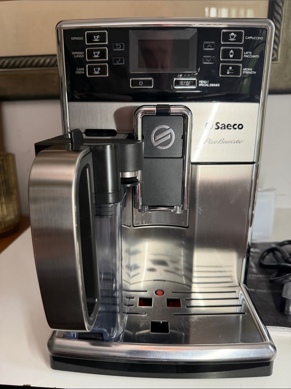 Saeco HD8927/47 Picobaristo Super Automatic Espresso Machine - Stainless Steel